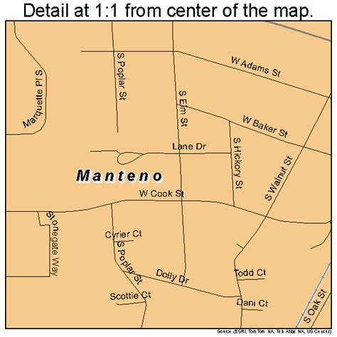 Manteno Illinois Street Map 1746500