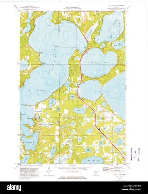 Map Of Gull Lake Cut Out Stock Images And Pictures Alamy