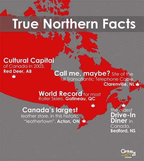 True Northern Facts Infographic Of Canada Communities Facts