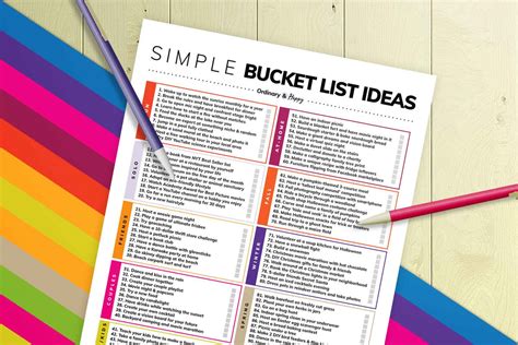 100 Best Simple Bucket List Ideas Free Or Cheap Ordinary And Happy