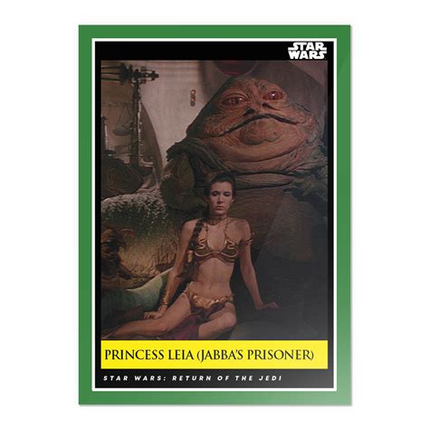 Princess Leia Jabba The Hutts Prisoner Star Wars Galactic Moments