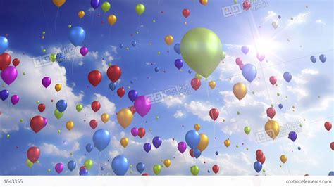 Colorful Balloons Festive Party Video Background Loop Stock