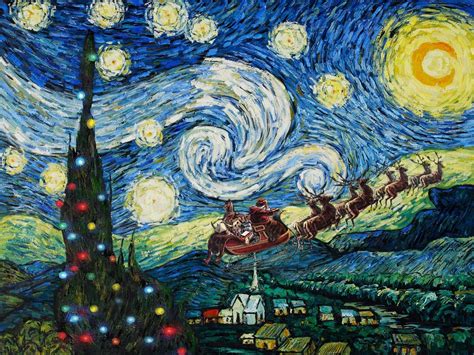 Starry Night On The Twelfth Day Of Photoshop My Students Made For Me