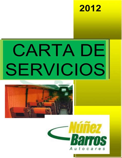 Carta De Servicios Autocares Nuñez Barros