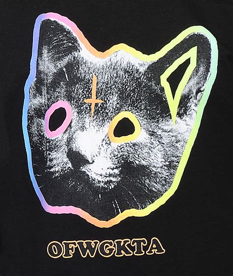 Odd Future Ofwgkta Tron Cat Black T Shirt Zumiez