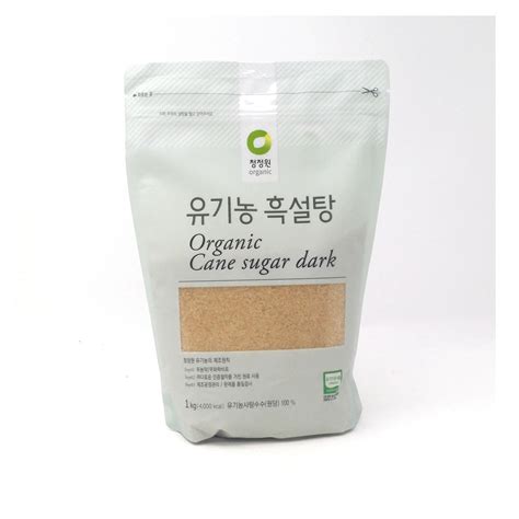 Chung Jung One Organic Cane Sugar Dark 22lb 청정원 유기농 흑설탕 1kg Megamart