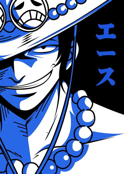 Ace One Piece Digital Art By Ridwan Art Pixels