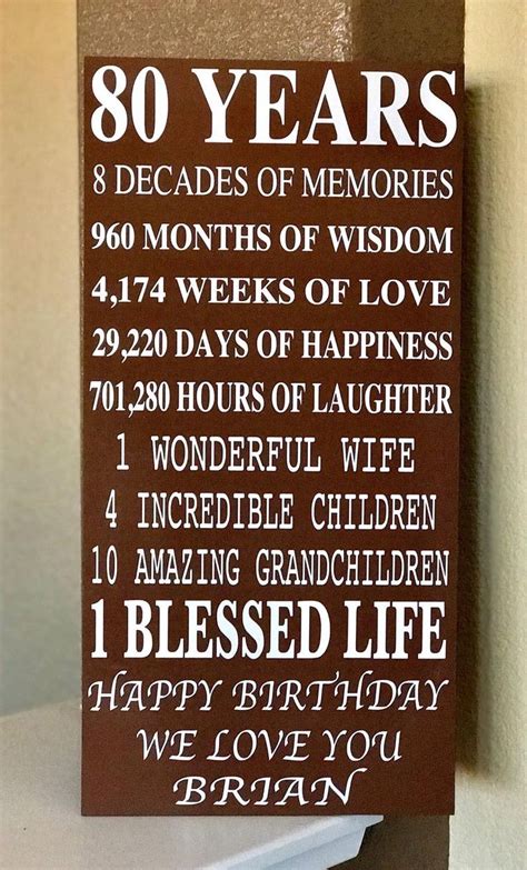 80 Year Old Wood Sign An Amazing T For Your Loved Ones Etsy