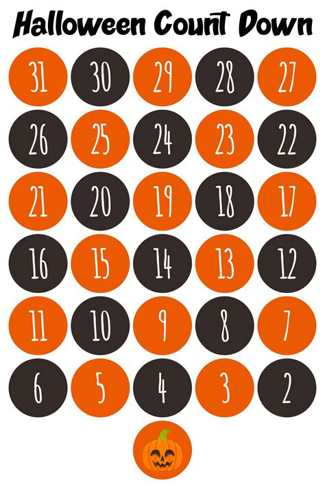 15 Best Printable Halloween Calendar Pdf For Free At Printablee