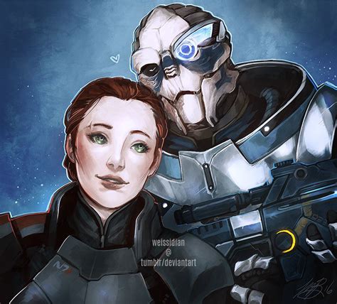 By Weissidian Garrus Vakarian X Shepard Mass Effect Romance ME