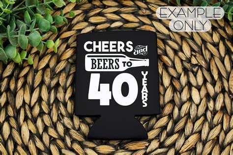 Cheers And Beers To 40 Years Instant Download Tshirts Decals Etsy