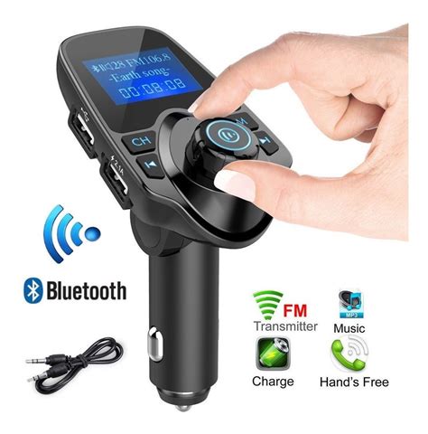 Transmisor Fm Auto Bluetooth Usb Tarjeta Sd Aux Manos Libres 1 300