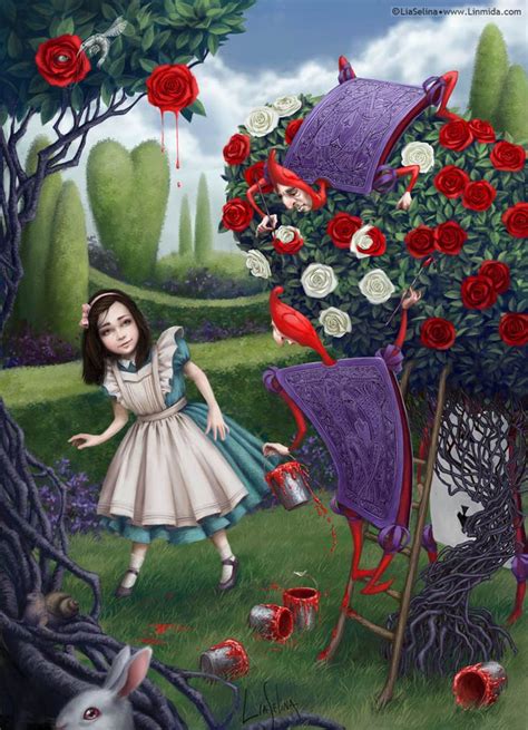 Alice And Gardeners By Liaselina On Deviantart Иллюстрации Алиса в