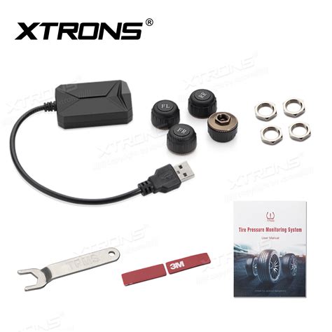 Car Tpms Tyre Pressure Monitor System 4 External Sensors For Xtrons