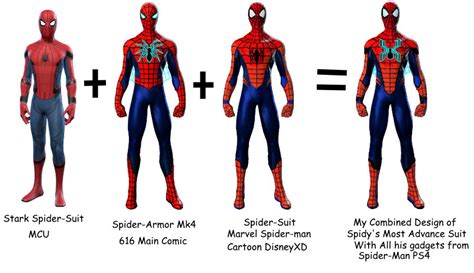 Spider Man Suits Fusion By Frostthehobidon On Deviantart