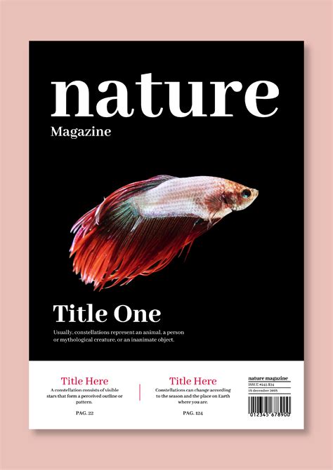Free Colorful Minimalist Nature Magazine Cover Templates To Design Wepik