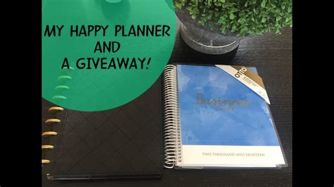 Happy Planner Classic Size And A Giveaway Closed Youtube