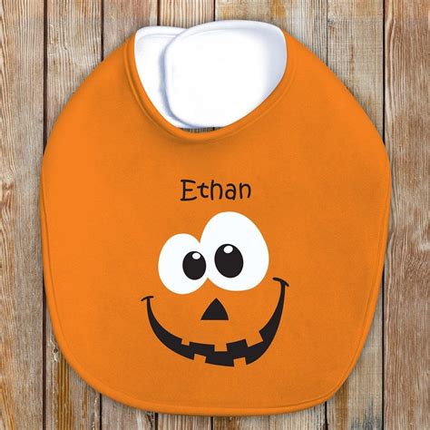 Halloween Ts For Babies Personalized Pumpkin Baby Bib Halloween