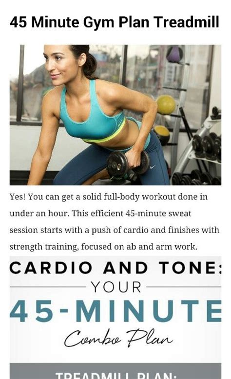 45 Minute Cardio Gym Plan Fitness Body 45 Min Workout