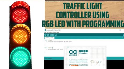 Traffic Signal Using Rgb Led With Programming Youtube
