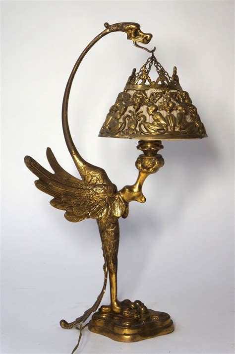 French Art Nouveau Table Lamp At 1stdibs