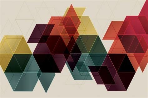 Colourful Triangle Pattern Wallpaper Mural Hovia Uk Illustration