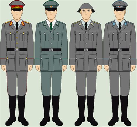 Selection Of East German Uniforms By Luke27262 On Deviantart