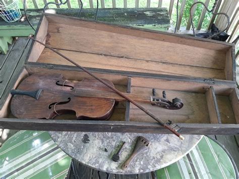 Primitive 1800s String Instrument Antique Homemade Violin Etsy Denmark