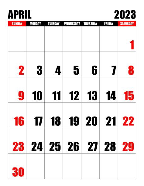 April 2023 Eu Calendar With Holidays For Printing Image Format