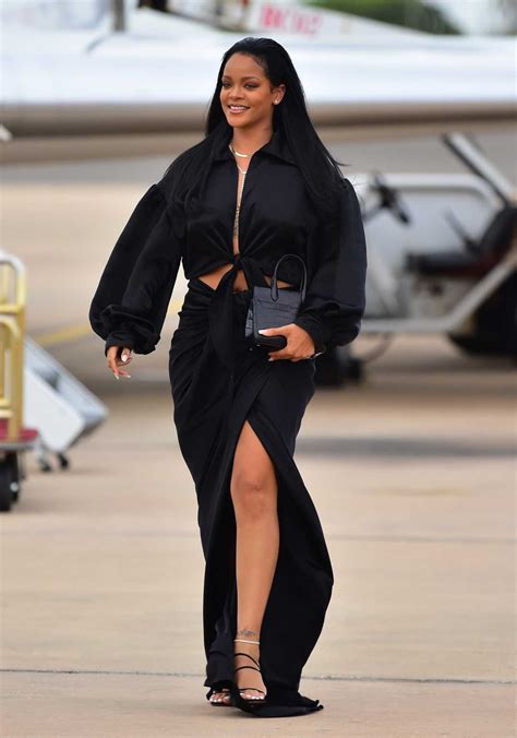 Rihanna In A Black Suit Was Back In Her Hometown In Barbados 08042019