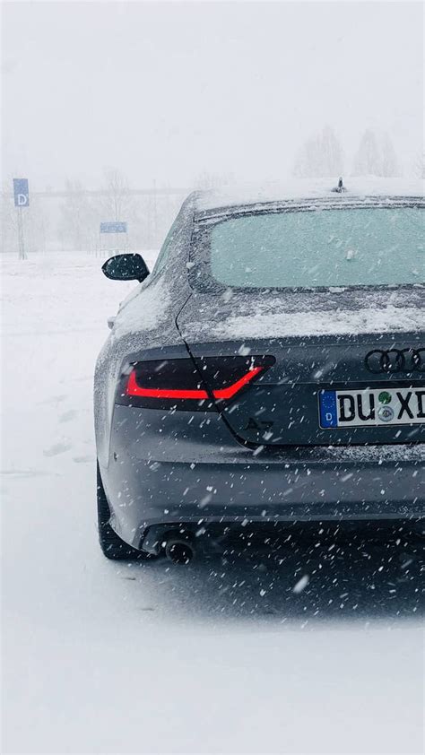 Snow Audi Auto Black Car Cool Winter Hd Phone Wallpaper Peakpx
