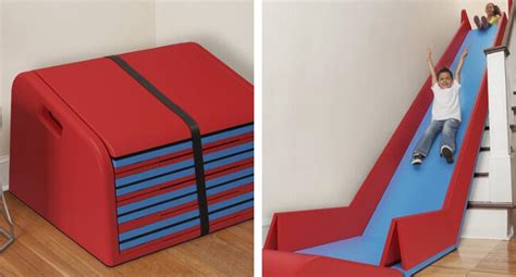 Folding Slide For Stairs Sliderider Turns Your Boring Stairs Into A