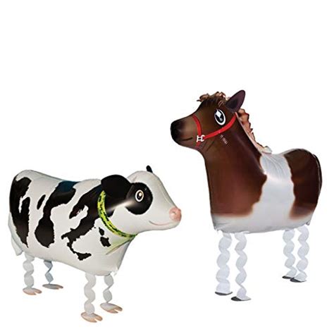 Vouloir Walking Animal Balloons Horse And Cow Balloon Air Walkers Kids