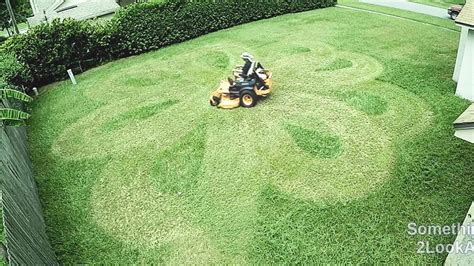 Spirograph Mowing Mowing In A Spirograph Pattern Youtube