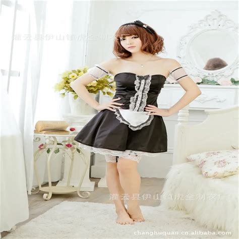 Sexy Lingerie Sexy Black Game Maid Uniform Temptation Control Female