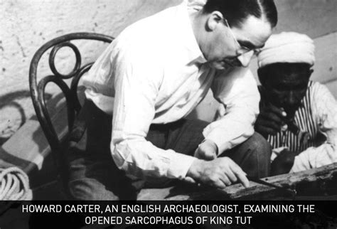 Howard Carter An English Archaeologist Examining The Opened