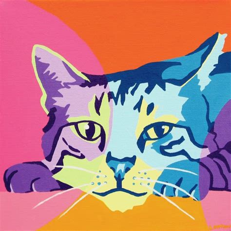 Items Similar To Cat Art On Etsy