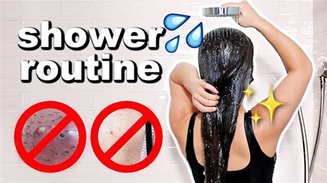 How To Shower Properly Shower Routine And Hygiene Routine Youtube