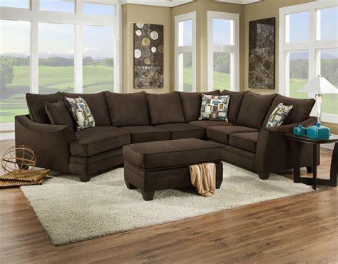American Furniture 3810 Sectional Sofa That Seats 5 With Left Side