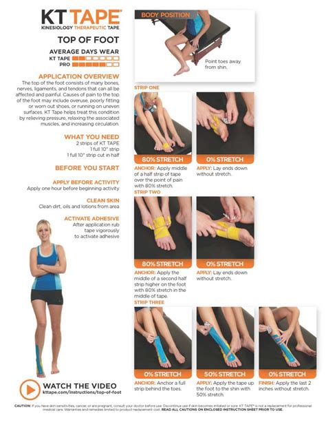 Top Of Foot Pain Kt Tape • Theratape Education Center