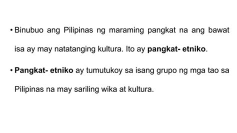 Mga Pangkat Etniko Sa Pilipinas Ppt