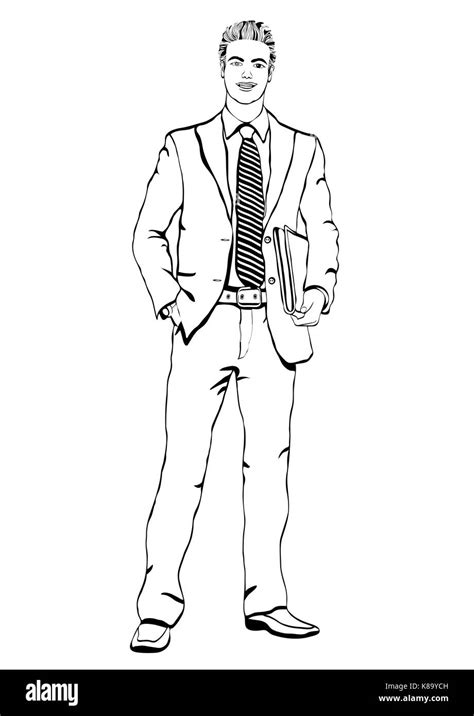 Man In Suit And Tie Clipart