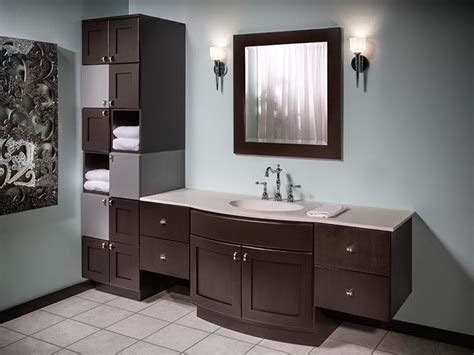 Modern bathroom decor does not have to mean sharp corners, chrome and a white palette. Bertch Custom Size Bath Cabinetry Osage - Modern ...