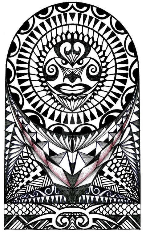 Polynesian Halfsleeve Tattoo Design By Thehoundofulster On