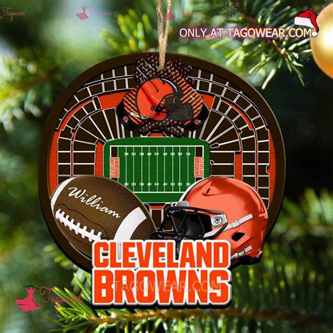 Cleveland Browns Nfl Stadium Personalized Ornament Tagowear