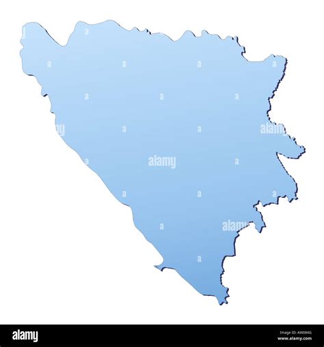 Bosnia And Herzegovina Map Stock Photo Alamy