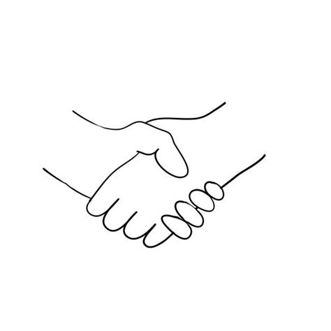 Black And White Handshake Cartoons Stock Photos Pictures And Royalty