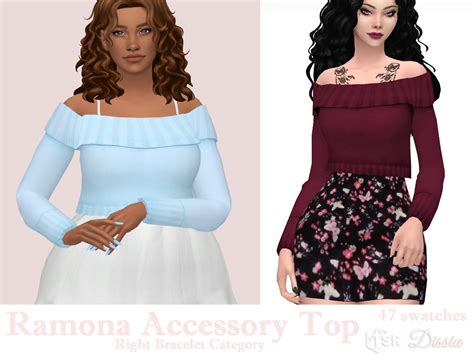 Dissia Ramona Accessory Top 47 Swatches Base Game