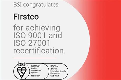 We Are Pleased To Announce That We Have Been Recertified With Bsi Iso