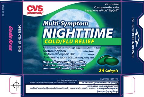 Either way you can assign your own meaning easily to make it fit in your own story universe. Nighttime cold flu relief (capsule, gelatin coated) CVS ...